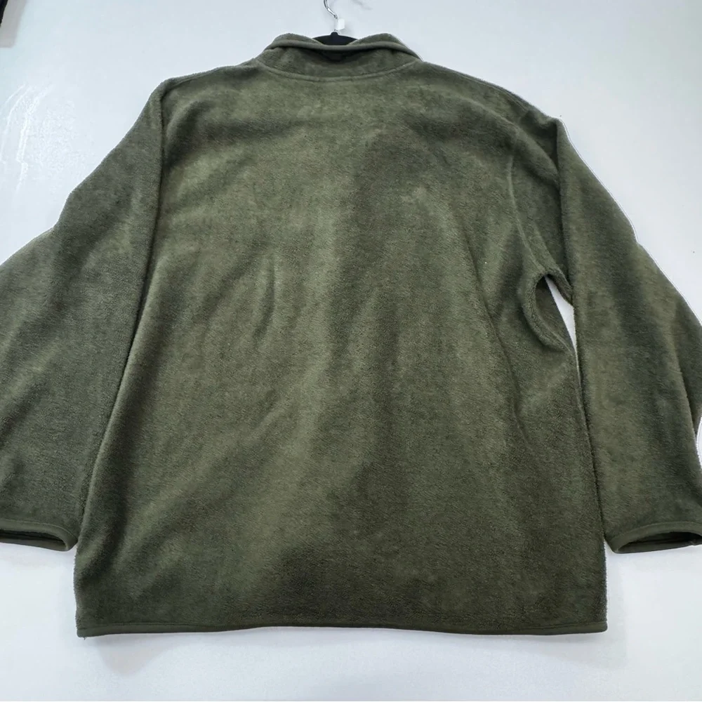 Vintage Y2K Looney Tunes Tweety Bird Half Zip Long Sleeve Fleece Green Jacket - Picture 5 of 5